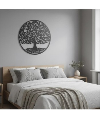 Adorno de Pared Árbol de la Vida Diseño Metálico Decorativo para Hogar y Jardín, Estilo Étnico, Arte de Pared