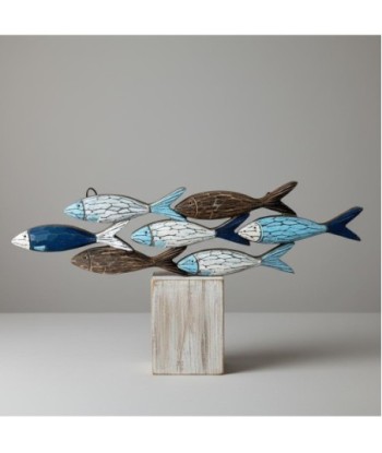 Adorno de Pared con Diseño de Peces, Decoración Náutica para Interiores y Exteriores, Ideal para Hogar y Jardín
