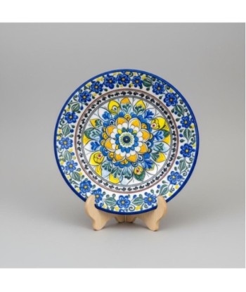 Adorno de Pared Cerámico Multicolor Diseño Hidráulico para Decoración de Interiores y Exteriores, Set de 4 Piezas