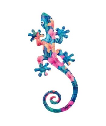 Adorno de Pared Lagarto Multicolor, Decoración Creativa para Interiores, Figura de Metal, Estilo Único y Moderno