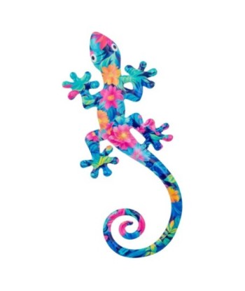 Adorno de Pared Lagarto Multicolor en Metal para Decoración Creativa y Original de Interiores