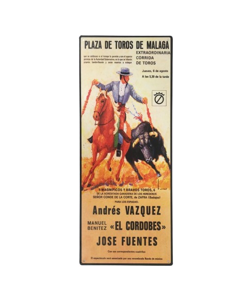 Adorno de Pared Vintage Plaza de Toros Decoración Metálica Arte Retro para Hogar y Jardín