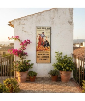 Adorno de Pared Vintage Plaza de Toros Decoración Metálica Arte Retro para Hogar y Jardín