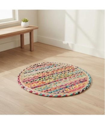 Alfombra Decorativa Multicolor para Entrada, Diseño Étnico, Ideal para Hogar, Resistente y Ecológica