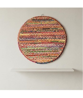 Alfombra Redonda Decorativa, Entrada y Sala, Diseño Moderno, Antideslizante, Ideal para Hogar, 90 cm, Tejido