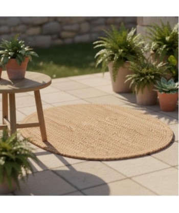 Alfombra Decorativa Entrada Antideslizante Jute Resistente Ideal Hogar Duradera Lavable Interior Exterior