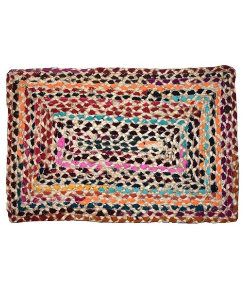 Alfombra Decorativa Entrada Multicolor Antideslizante, Ideal para Interior y Exterior, Diseño Étnico, Fácil de