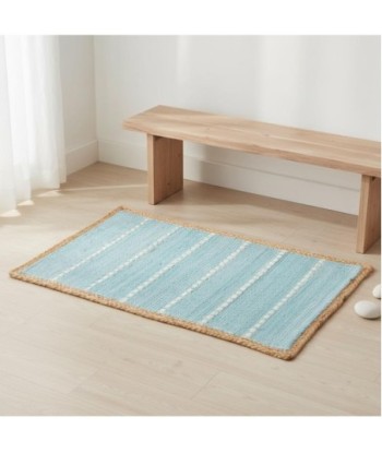 Alfombra Decorativa Entrada Antideslizante, Ideal para Hogar, Resistente y Elegante, Fácil Limpieza, Azul