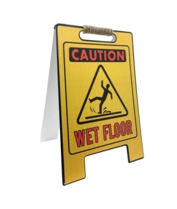 Señal de Advertencia de Suelo Mojado, Plegable y Resistente, Ideal para Seguridad en Interiores y Exteriores