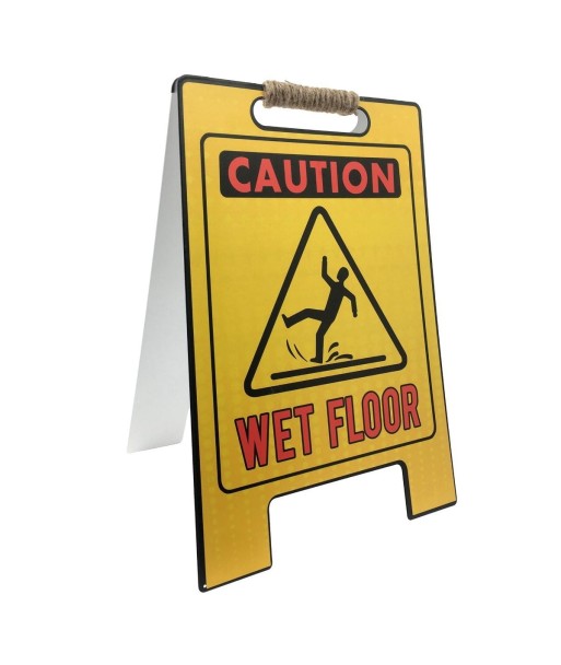 Señal de Advertencia de Suelo Mojado, Plegable y Resistente, Ideal para Seguridad en Interiores y Exteriores