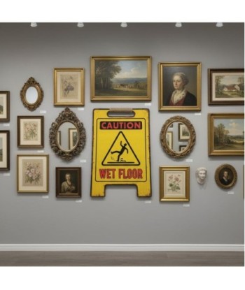 Señal de Advertencia de Suelo Mojado, Plegable y Resistente, Ideal para Seguridad en Interiores y Exteriores