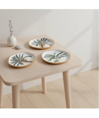 Bandeja Decorativa Palmera 3 Unidades, Diseño Moderno para Hogar, Ideal para Sala, Comedor, Cocina, Aluminio