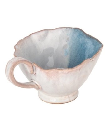 Taza de Cerámica Azul para Café o Té, Diseño Bohemio, Ideal para Hogar y Oficina, Regalo Original, 230g