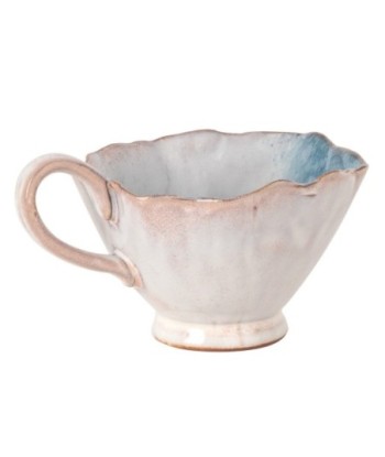 Taza de Cerámica Azul para Café o Té, Diseño Bohemio, Ideal para Hogar y Oficina, Regalo Original, 230g
