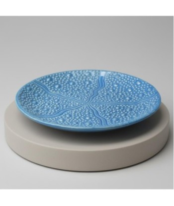 Bandeja Decorativa Cerámica Azul Estilo Marinero para Hogar y Oficina, Ideal para Regalos y Decoración Interior
