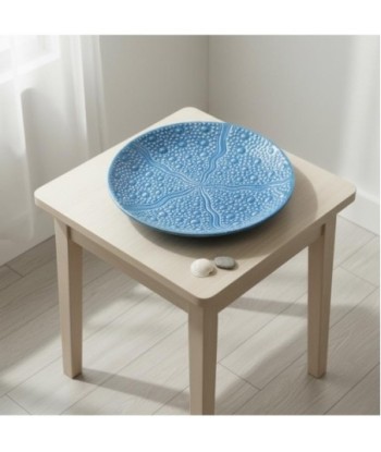 Bandeja Decorativa Cerámica Azul Estilo Marinero para Hogar y Oficina, Ideal para Regalos y Decoración Interior