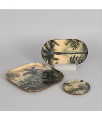 Juego de 3 bandejas decorativas contemporáneas para hogar, cocina y sala de estar, organizador versátil, diseño