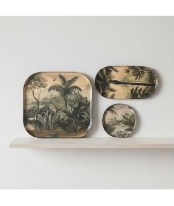 Juego de 3 bandejas decorativas contemporáneas para hogar, cocina y sala de estar, organizador versátil, diseño