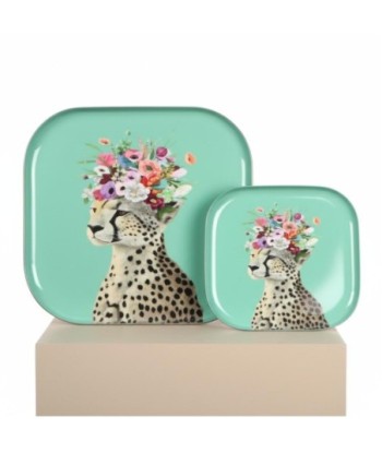 Bandejas Decorativas Guepardo Set 2 Unidades - Accesorio Moderno para Hogar - Ideal para Regalos y Decoración