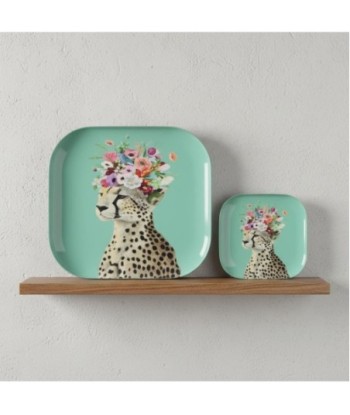 Bandejas Decorativas Guepardo Set 2 Unidades - Accesorio Moderno para Hogar - Ideal para Regalos y Decoración