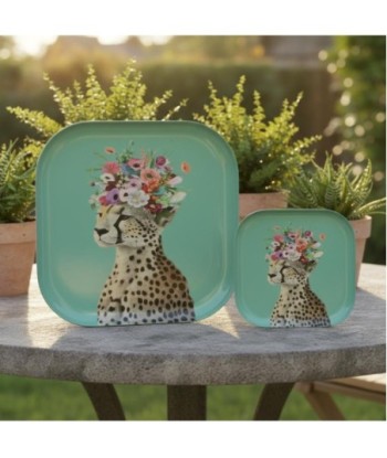 Bandejas Decorativas Guepardo Set 2 Unidades - Accesorio Moderno para Hogar - Ideal para Regalos y Decoración