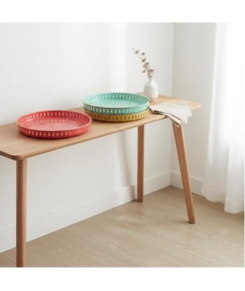 Bandeja Decorativa Redonda Estilo India para Hogar - Set de 3 Piezas - Ideal para Decoración de Mesas y Centros