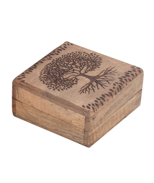 Caja Árbol de la Vida Pequeña para Almacenamiento de Joyas, Regalos y Decoración del Hogar