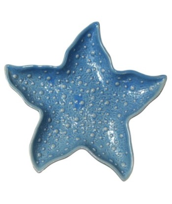 Bandeja Decorativa Estrella Azul para Hogar - Cerámica Estilo Marinero - Ideal para Decoración de Interiores