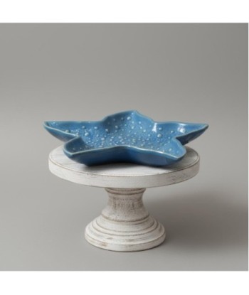 Bandeja Decorativa Estrella Azul para Hogar - Cerámica Estilo Marinero - Ideal para Decoración de Interiores