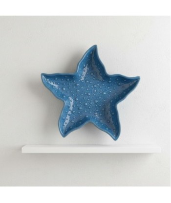 Bandeja Decorativa Estrella Azul para Hogar - Cerámica Estilo Marinero - Ideal para Decoración de Interiores