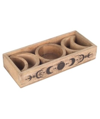 Bandeja Tarot Decorativa Madera Mango, Diseño Étnico, Accesorio Espiritual, Ideal para Lectura de Cartas y Decoración