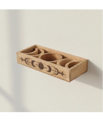 Bandeja Tarot Decorativa Madera Mango, Diseño Étnico, Accesorio Espiritual, Ideal para Lectura de Cartas y Decoración