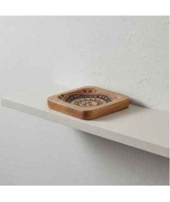 Bandeja Decorativa Sol y Luna Pequeña para Hogar, Diseño Étnico, Ideal para Decoración de Mesas y Estantes