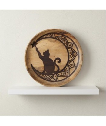 Bandeja Decorativa para Gatos de Madera, Diseño Étnico, Ideal para Decoración del Hogar y Regalos Originales Bandeja Decorativa para Gatos de Madera, Diseño Étnico, Ideal para Decoración del Hogar y Regalos Originales