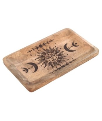 Bandeja Decorativa de Madera para Hogar, Diseño Etnico, Ideal para Mesa, Cocina, Salón, Versátil y Elegante