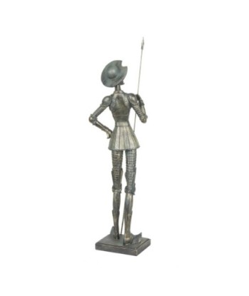 ORIGEN Home Decor Figura Don Quijote Bronce | Figura de Sobremesa Plateado - 57x14x11cm