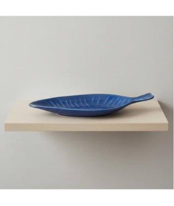 Bandeja Decorativa Pez Azul para Hogar, Cerámica Resistente, Diseño Marinero, Ideal para Decoración de Interiores