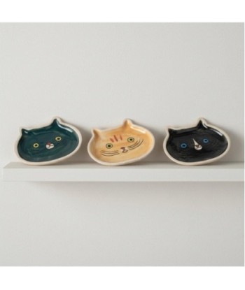Bandeja Decorativa para Gato, Set de 3, Diseño Bohemio, Ideal para Decoración del Hogar, Cerámica de Alta Calidad