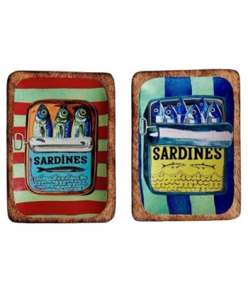 Bandeja Decorativa Marinera para Cocina - Juego de 2 Piezas de Madera y Resina - Ideal para Decoración de Hogar