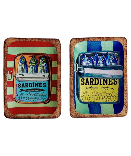 Bandeja Decorativa Marinera para Cocina - Juego de 2 Piezas de Madera y Resina - Ideal para Decoración de Hogar