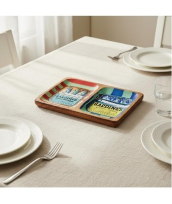 Bandeja Decorativa Marinera para Cocina - Juego de 2 Piezas de Madera y Resina - Ideal para Decoración de Hogar
