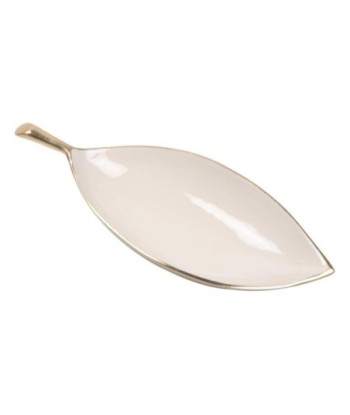 Bandeja Decorativa Hoja Pequeña para Centro de Mesa, Accesorio Moderno, Diseño Elegante para Hogar, Oficina,