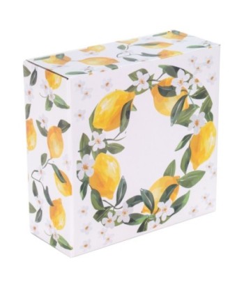 Plato Hondo Limones con Caja Regalo - Ideal para Regalos y Decoración de Cocina, Diseño Exclusivo y Elegante