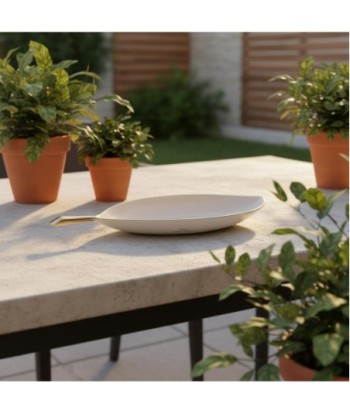 Bandeja Decorativa Hoja Pequeña para Centro de Mesa, Accesorio Moderno, Diseño Elegante para Hogar, Oficina,