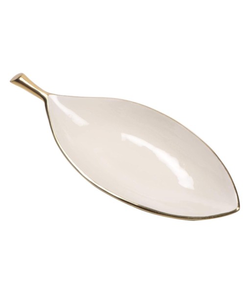 Bandeja Decorativa Hoja Grande para Centro de Mesa, Diseño Moderno, Accesorio de Decoración para el Hogar