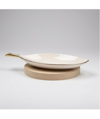 Bandeja Decorativa Hoja Grande para Centro de Mesa, Diseño Moderno, Accesorio de Decoración para el Hogar