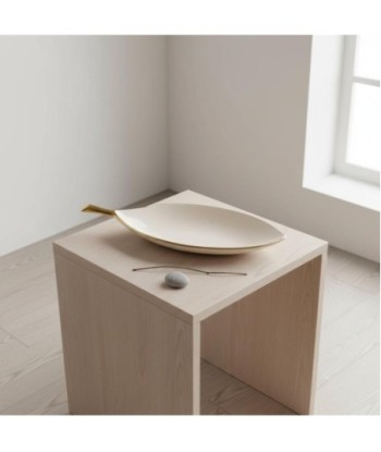 Bandeja Decorativa Hoja Grande para Centro de Mesa, Diseño Moderno, Accesorio de Decoración para el Hogar