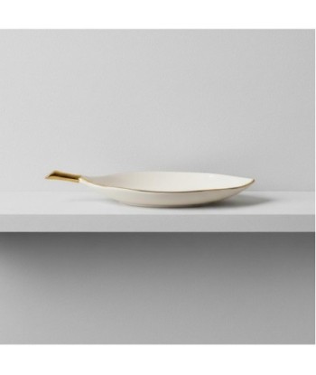 Bandeja Decorativa Hoja Grande para Centro de Mesa, Diseño Moderno, Accesorio de Decoración para el Hogar