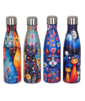 Botella Térmica para Gatos con Diseño Único, Termo de Acero Inoxidable, Ideal para Regalos y Uso Diario