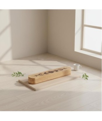 Caja Decorativa Luna de Madera Mango, Diseño Etnico, Ideal para Decoración del Hogar, Almacenamiento y Organización